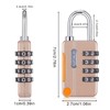 Fuyamp 3 Pcs Combination Padlock, Waterproof Padlocks for School Gym