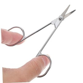 NOLITOY 6pcs Stainless Steel Eyebrow Shaping Scissors Set Durable Vibrissa Scissors for Women Easy to Use for Grooming Eyebrows and Facial Hair Silver