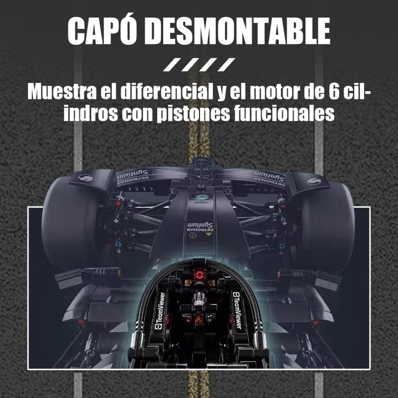 Juego De Bloques Construcción Deportivos F1 Y Carreras 1:8 1642