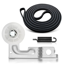 AZ4U Dryer Idler Pulley For LG 4561EL3002A 4561EL3002B And Dryer Drum Belt 4400EL2001F 4400EL2001A 4400EL2001B 4400EL2001C 4400EL2001E Fits Model DLEX7177WM DLG3171W DLE2516W DLG3788W DLE3777W