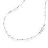 Miabella 925 Sterling Silver Italian Rosary Beaded Sideways Cross Dainty