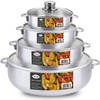 Alpine Cuisine Nonstick Aluminum Hot Pot Caldero Dutch Oven Set