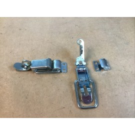 NIELSEN HARDWARE Lot Of (2) Straight Loop Latch - Nielsen Hardware - Vintage Made in U.S.A.