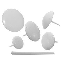 PME NS557 Icing Flower Nails with Handle Included, Set of 5 White