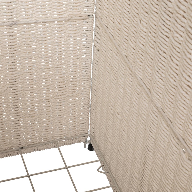 Household Essentials 3 Compartment Laundry Sorter, Wicker Laundry Sorter