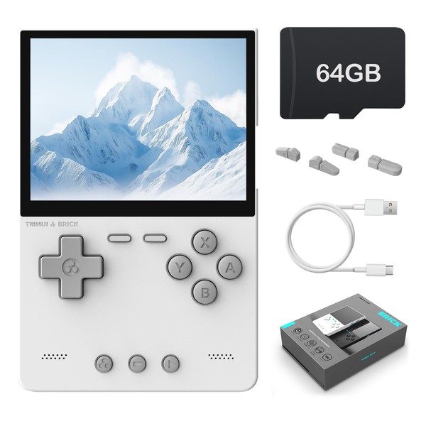 HANHIBR Trimui Brick Handheld Game Console 3.2-Inches Display Game Console,1024x768