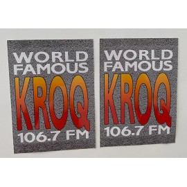 KROQ Sticker 106.7 KROQ  Radio Station Sticker World Famous KROQ ALTERNATIVE 241