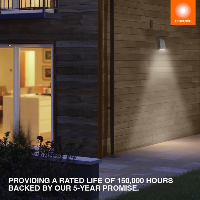LEDVANCE Dual Selectable Slim LED Wall Pack, 10/20/30W, Dimmable, 3