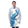 FUSTMW Peacock Aprons for Women with Pockets Peacock Gifts for