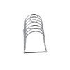 1PC Rectangle 6 Slice Slot Toast Rack Holder, Stainless Steel