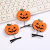Gothic Style Hair Clip Set, 4 Counts/set Cute Pumpkin &