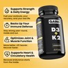 Gains in Bulk D3 K2 Supplement, Vitamin D3 5000 IU,