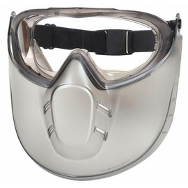MOLLIFII Goggles and Faceshield, Anti-Fog/Anti-Static/Anti-Scratch, ANSI Dust/Splash Rating D3, Gray, Mfr: 29XT52-A