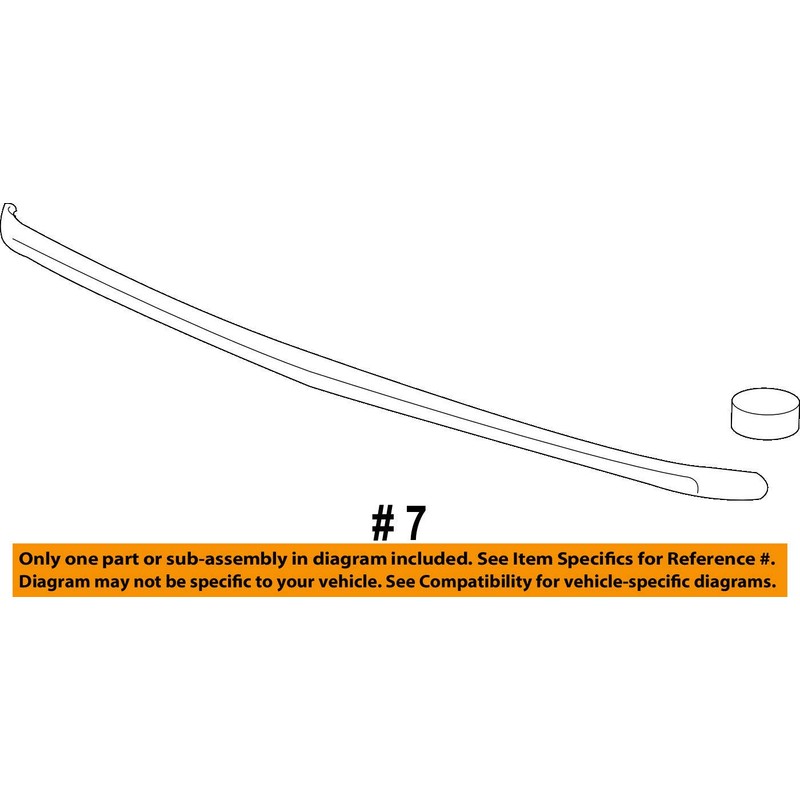 Genuine GM 20963700 Hood Molding, Front