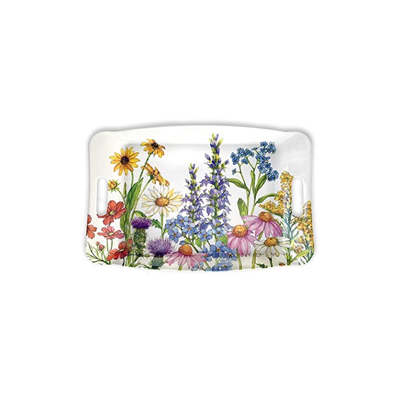 Bamboo Table Wildflowers Eco-Friendly 18" x 12" Serving Tray