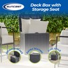 Suncast 22-Gallon Outdoor Patio Backyard Deck Box Storage Bench and