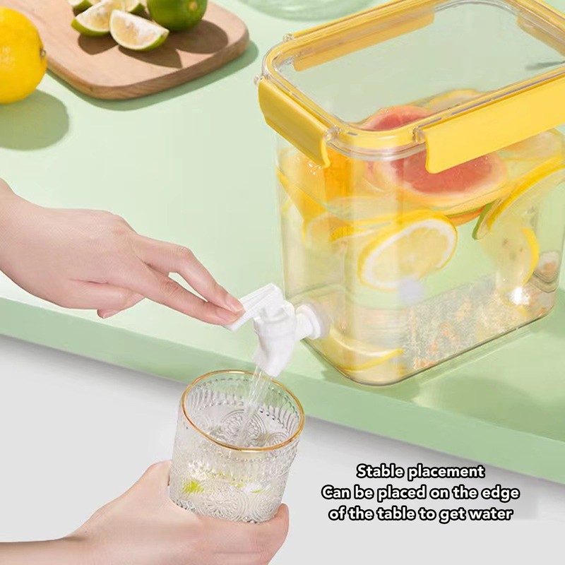 Refrigerator Cold Kettle 3.5L with Faucet Multifunctional PET Economical Practical