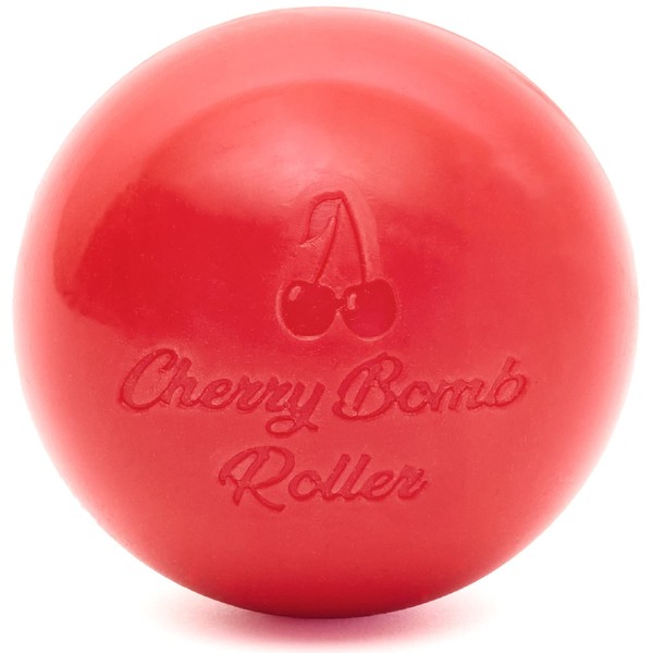 Core Prodigy Cherry Bomb Massage Ball - Heat Safe Trigger Point Release Roller for Physical Therapy, Back, Neck, Psoas, Hip and Foot Pain