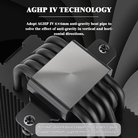 Thermalright Burst Assassin 120 EVO Dark CPU Air Cooler Brushed Black Top, 6 Heat Pipes with PWM Quiet Fan CPU Cooler, for AM4 AM5/Intel 1851/1700/1150/1151/1200, PC Cooler(BA120 EVO Dark)