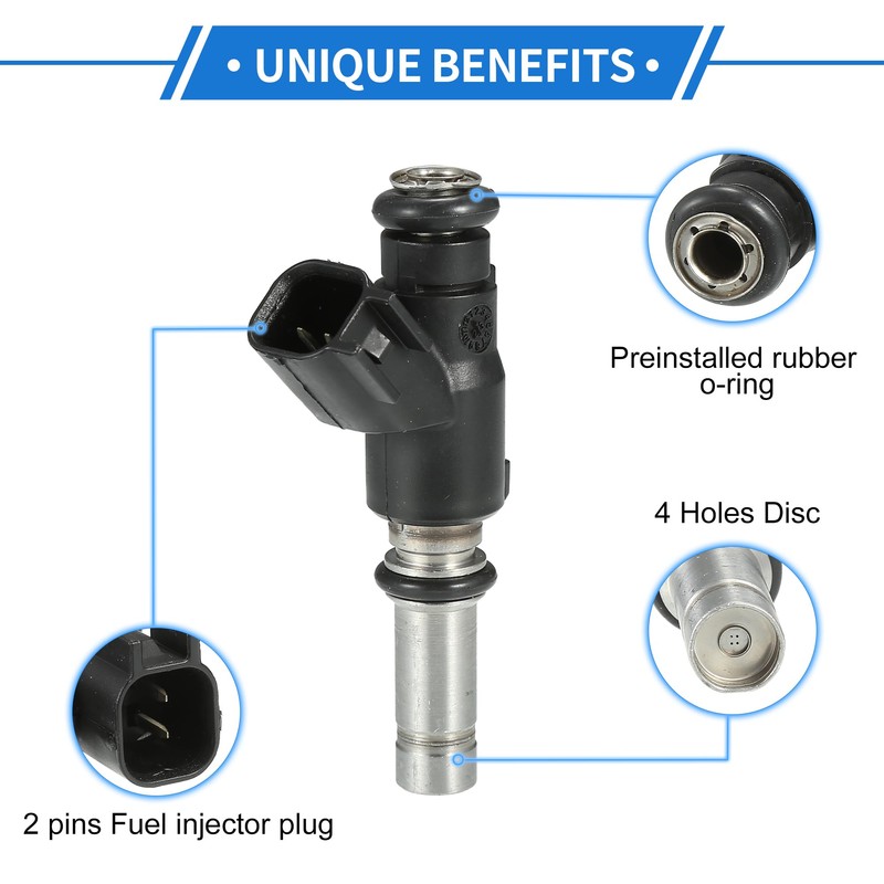 VekAuto 4 Pcs Fuel Injector Compatible for OPEL for Astra