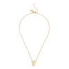 COACH Women's Signature Heritage Butterfly Pearl Pendant Necklace