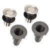 2 Pcs Bathroom Sink Stopper Stainless Steel Wash Basin Drain