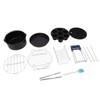 For Air Fryer Pans Set Heatproof Easy Cleaning Stainless Steel