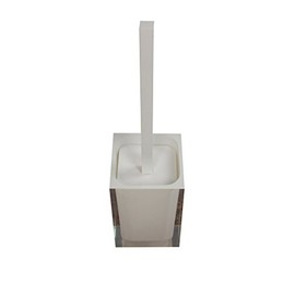 Gedy Rainbow Modern Toilet Brush Holder, White
