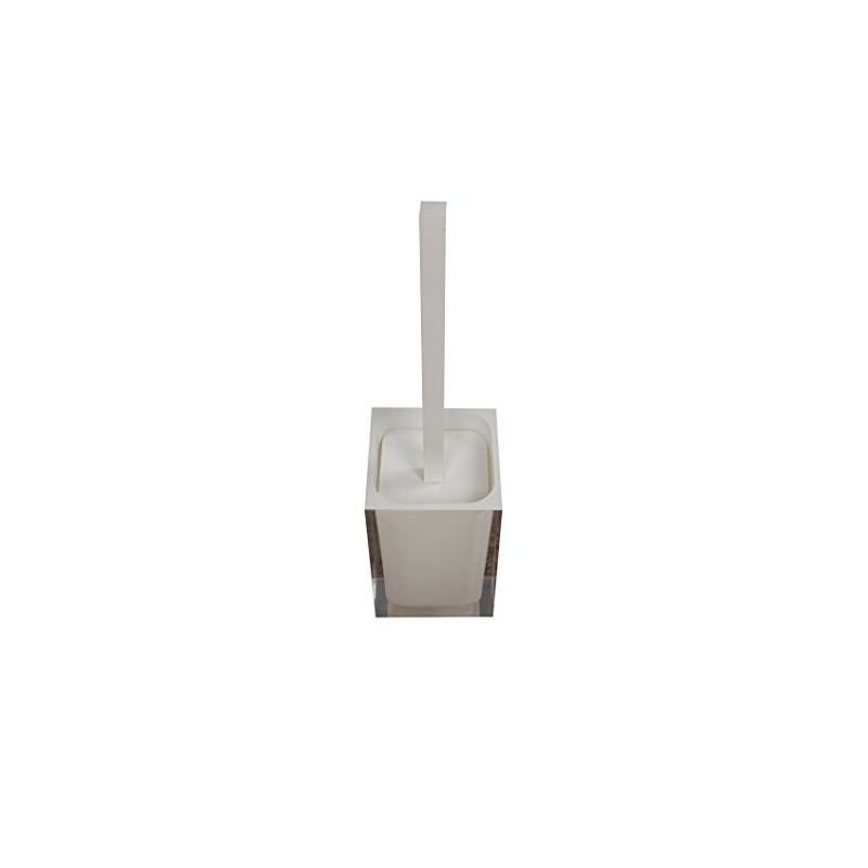 Gedy Rainbow Modern Toilet Brush Holder, White
