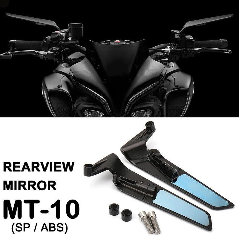 Motorcycle Rearview Wing Mirrors Compatible with Yamaha MT 09/MT-09 SP/MT-10/MT-07