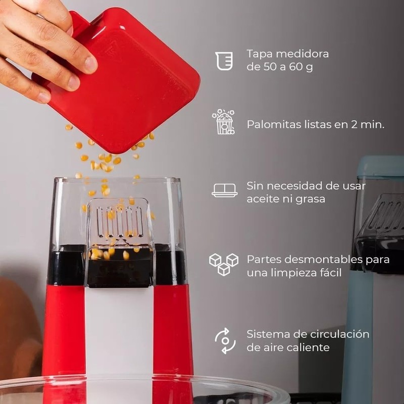 MÁQUINA PARA PALOMITAS DAEWOO 50GR DPP-748-ROJA