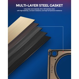 KAX HS26370PT Head Gasket Kit/Set Compatible with2005-2019 Frontier; 2012-2020 Nv1500/ Nv2500/ Nv3500, 2005-2012 Pathfinder, 2005-2015 Xterra, 2009-2012 Suzuki Equator, for 4.0L Engine with Bolt