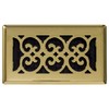 Decor Grates SPH408 Floor Register, 4x8, Polished Brass Finish