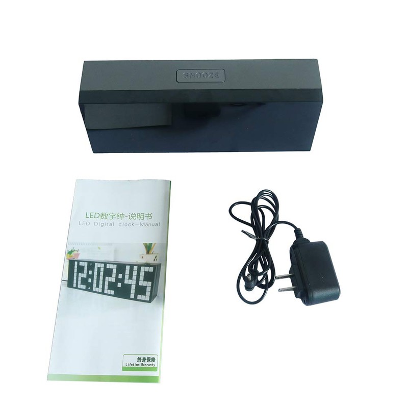Redlution Digital Large Big Jumbo LED snooze wall desk Alarm