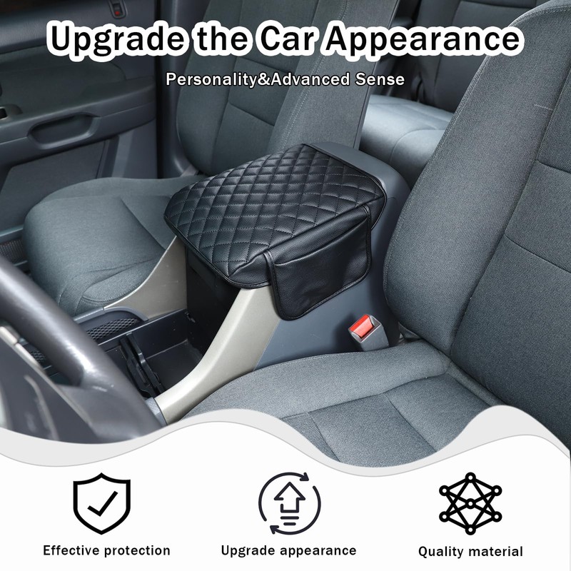 HIRUFAIT Center Console Armrest Cover for Honda Pilot 2003 2004