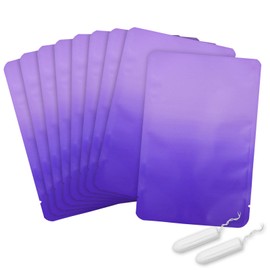 Tampon Disposal Bags, Set of 100 Sanitary Disposal Bags, Close Block Odor, Waterproof and Leak-Proof, Small and Easy to Carry, Hide Tampon and Small Pads (Gradient Purple)
