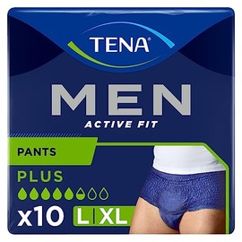 Tena - Tena Men Active Fit (Size L/XL) Plus Pants - 10 Pieces