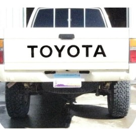 Toyota 90 - 96 TOYOTA TAILGATE MATTE BLACK Vinyl Decal Sticker Emblem Logo Graphic 31"