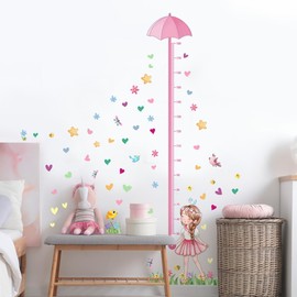 ZARROUEA Height Scale Wall Sticker, Stylish, Trees, Leaves, Animals, Cute, Birds, Flowers, Butterflies, Children, Height, Wall Sticker, Feather, Children's Height Scale, Removable Stylish,