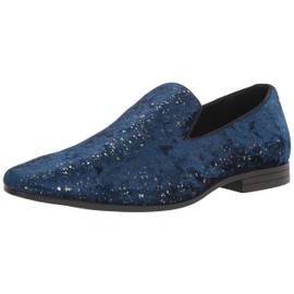 Stacy Adams Men's Stellar Glitter Slip On Loafer, Navy, 11