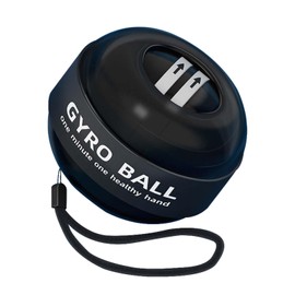 Ezweiji Wrist Gyro Ball, Wrist Training Ball, Wrist Strengthener, Strengthens Wrist Bones and Muscles (Black (no