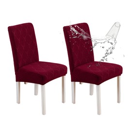 YUEANG Waterproof Dining Chair Covers, Chair Covers for Dining Room, Stretch Chair Covers Parsons Chair Slipcover, Removable, Washable for Dining Room Kitchen Chair Protector Cover