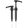 2-Pack Black Little Squirt Syrup Pumps for Coffee Syrup Bottles,