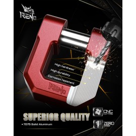 RENO 3/4" D Ring Shackle, 68,000 lbs Break Strength with 7/8" Inch Pin Universal Use with Tow Strap Winch for Off-Road Truck ATV UTV SUV Recovery Towing Trailer (Aluminum, 2 Pack, Red)