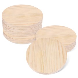 8 PCS 8 Inch Wooden Discs Circles, Unfinished Wood Coasters, Natural Wood Slices, Round Wooden Plaques for DIY Crafts, Home Decoration,Door Hangers, Wood Engraving, Wood Engraving, by GNIEMCKIN.