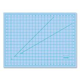 Self-Healing Cutting Mat, Nonslip Bottom, 1 Grid, 18 x 24, Gray"
