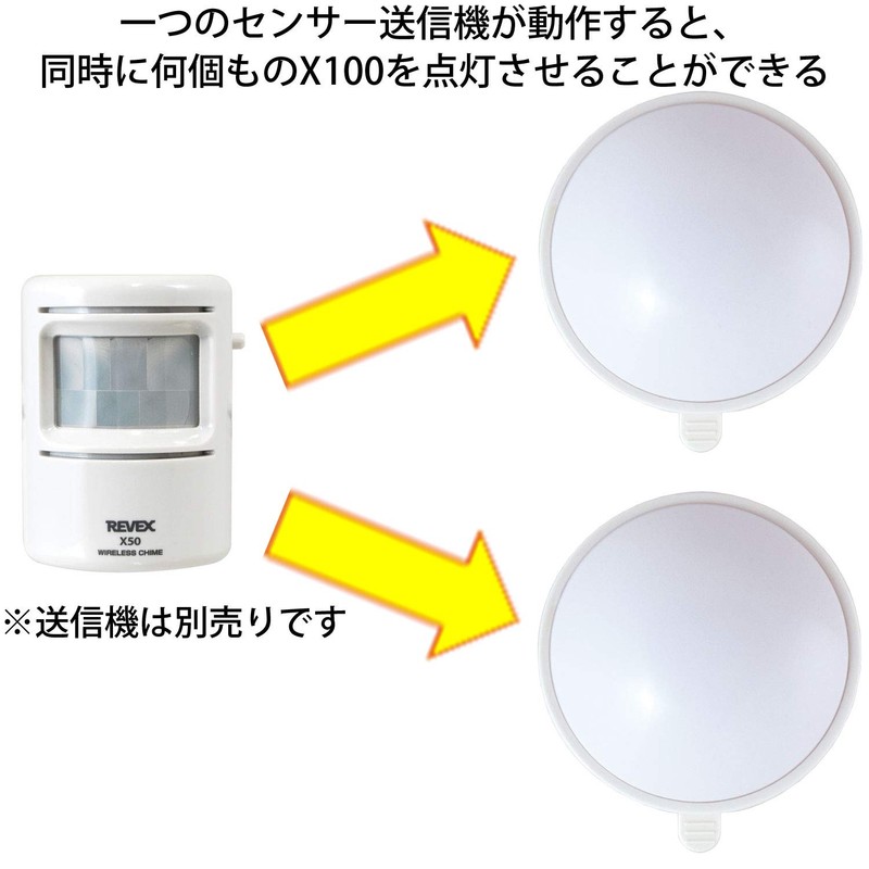 Levex X100 Wireless Chime X Series Receiver Light LED Light