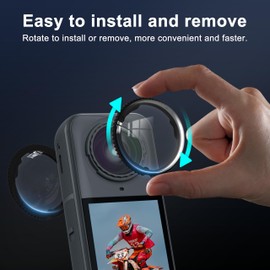 FiTSTILL Protective Film Optical Glass Lens Protectors Set for insta 360 X5,Tempered Glass LCD Protectors Hardness 9H Anti-scratch and anti-fingerprint Accessories kit(Noly for insta 360 X5)