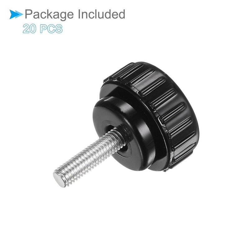 CoCud Thumb Screw Knurled Knobs, M5 x 15mm Male Thread,