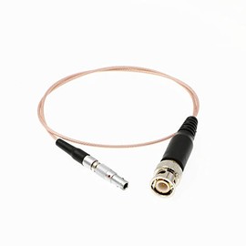 Uonecn Flexible Thin Timecode Audio Cable 4 Pin Male to BNC Plug for Red Epic Scarlet